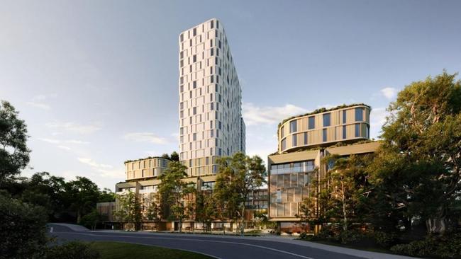 Artist impressions for the 22-storey tower proposed for 8-10 New McLean Street, Edgecliff