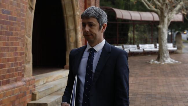 Gareth Ward’s solicitor, South Coast-based lawyer Robert Foster, outside the Nowra Local Court on June 24 as the Kiama MP faces charges of historic sexual assault. Picture: Nathan Schmidt