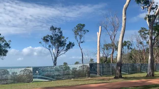 View-blocking fence in Mant Street, Point Vernon