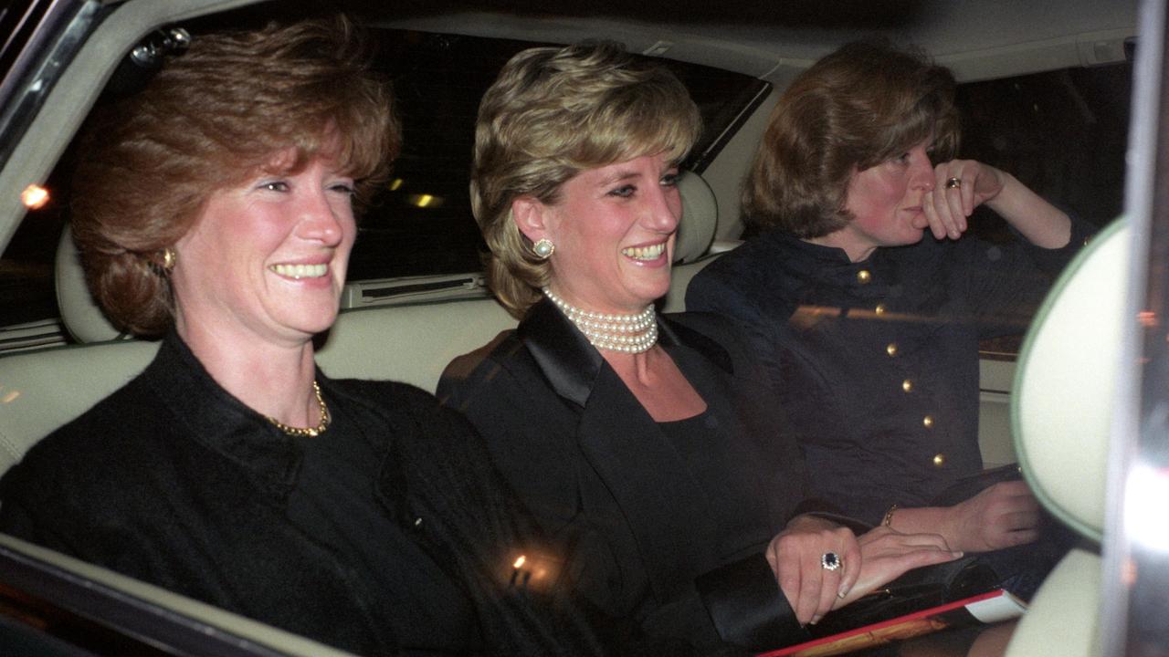 Diana Princess of Wales with her sisters Lady Sarah Mccorquodale and Lady Jane Fellowes circa 1995. Picture: Alan Davidson/Shutterstock