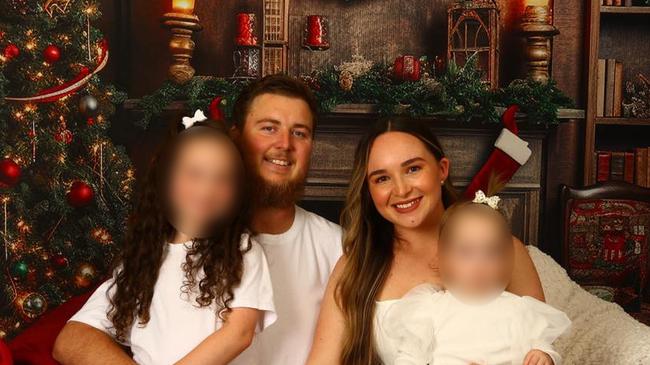 Tradie Aaron Greentree tragically died on Christmas Eve. Pictured with his fiancee Tiarne. Picture: Supplied