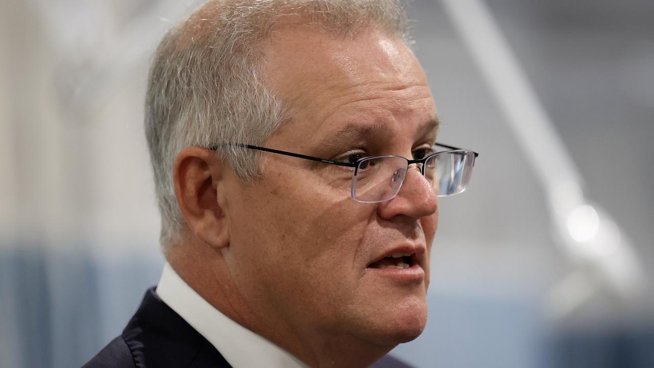 Prime Minister Scott Morrison’s government may need to intervene if house prices continue to fall as they are. Picture: Dylan Coker/NCA NewsWire