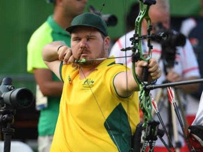 Sydney Olympic Park Archer Jonathan Milne has competed at three Paralympic Games, winning bronze at Rio de Janeiro in 2016. Supplied: Archery Australia