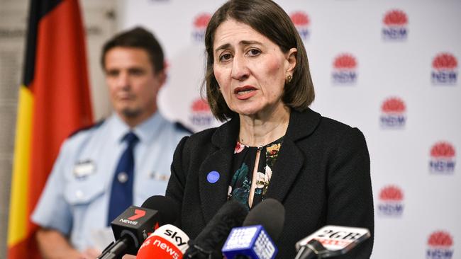 Buffer zone: NSW Premier Gladys Berejiklianhas announced further details about the border zone. Picture: NCA Newswire/Flavio Brancaleone