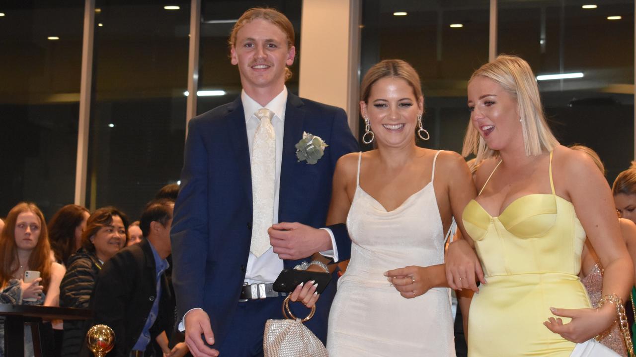 Maroochydore State High seniors walk into their 2022 formal.