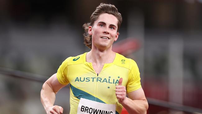 Rohan Browning after making the semi-finals on Saturday night. Picture: Cameron Spencer/Getty Images