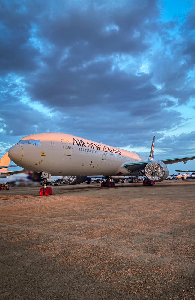 Air NZ is finally bringing home its last of four 777-300 aircraft that were stored in California’s Mojave Desert. Picture: Air NZ