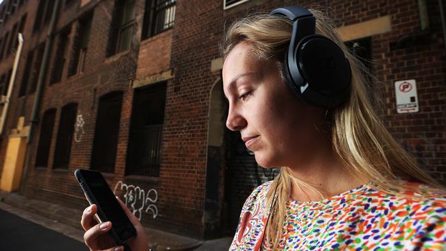 12/02/16: Charlotte Swinburn is a 24-year-old music fan from Sydney who like many of her generation prefers to listen to and stream random tracks rather than albums, signalling the end of the album as a cultural phenomenon. John Feder/TheAustralian