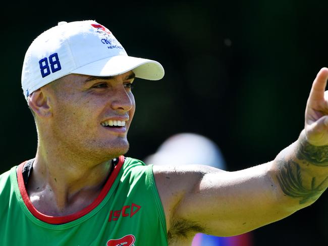 8/1/19 Knights player Danny Levi during a training session at Wests at Mayfield in Newcastle. Tracey Nearmy/Daily Telegraph