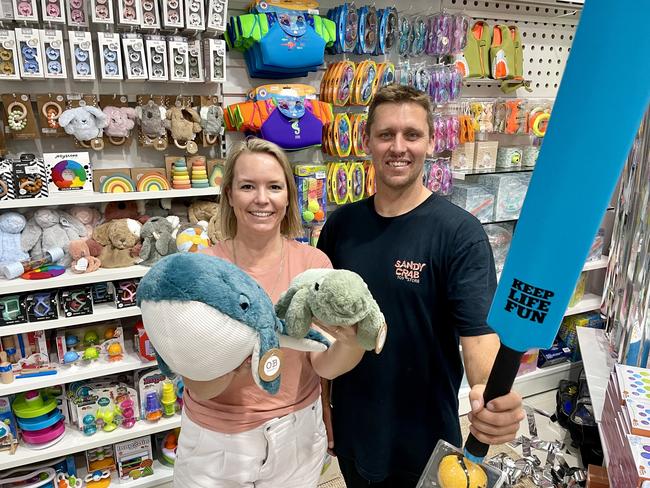 Kate and Tom of Sandy Crab Toy Store, Coolangatta