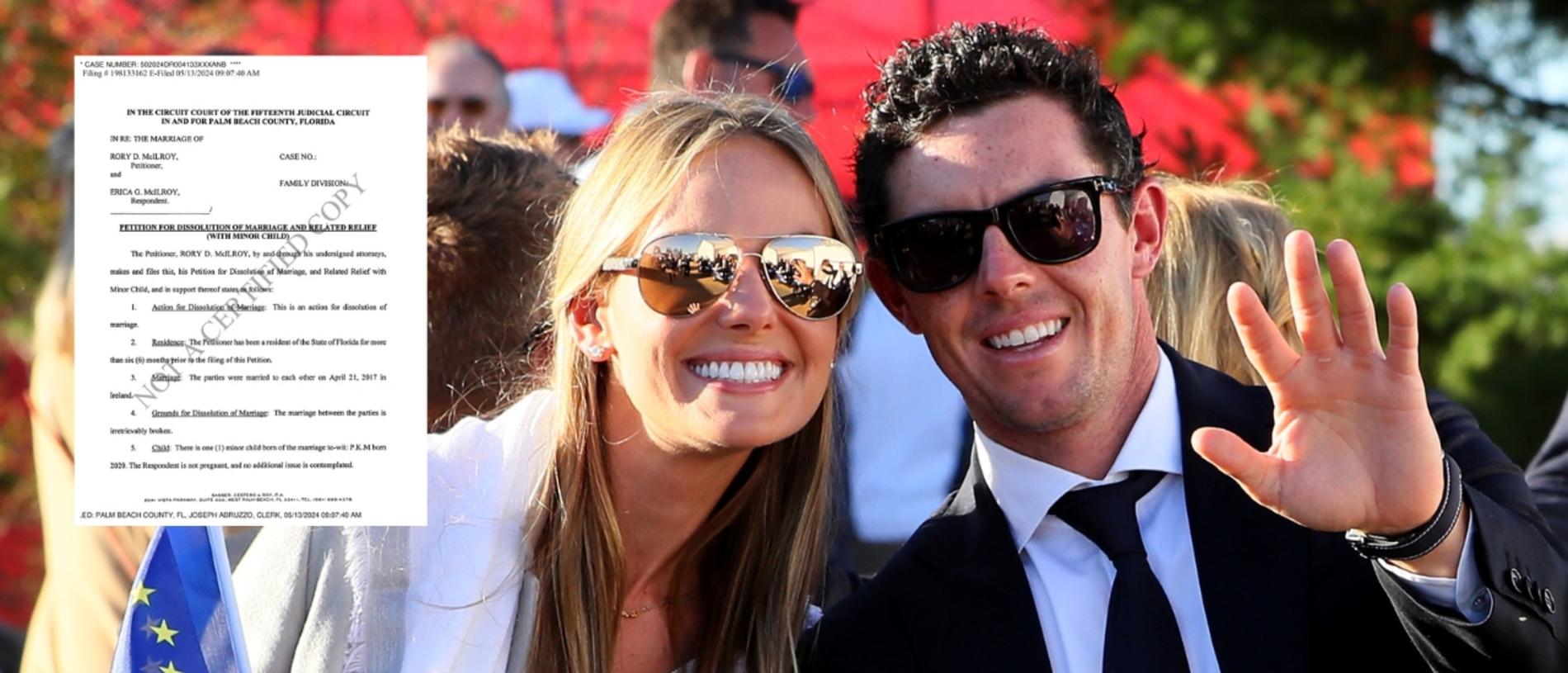 Erica Stoll and Rory McIlroy had a pre-nup. Photo: Getty and PBCC/MEGA.