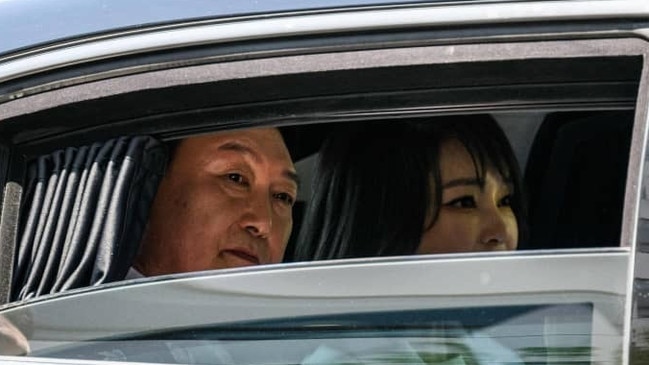 South Korean President Yoon Suk Yeol has described claims against first lady Kim Keon-hee as fabricated. Picture: Anthony Wallace/AFP/Getty Images