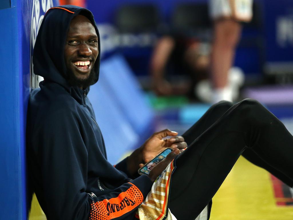 Majok Deng is set to play his 150th NBL game on Monday. (Photo by Jono Searle/Getty Images)