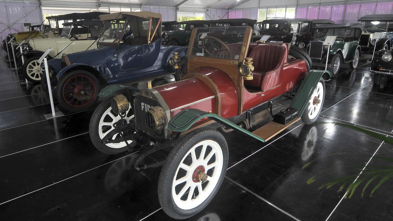 Clive Palmer opens his automotive museum at the at the Palmers Resort Coolum; 1900 De Dion Bouton 4 seater