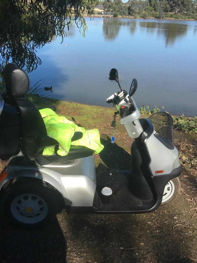 Ms Brunskill’s gopher on her frequent trips to the local duck pond. Pictures: Supplied