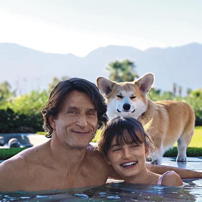 Jonathan LaPaglia with his daughter Tilly in January. (Picture: Supplied)