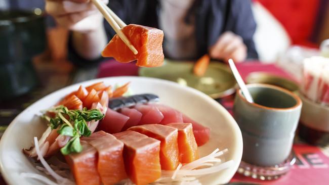 JAPAN: FOOD Japanese food sashimi set in japanese restaurant