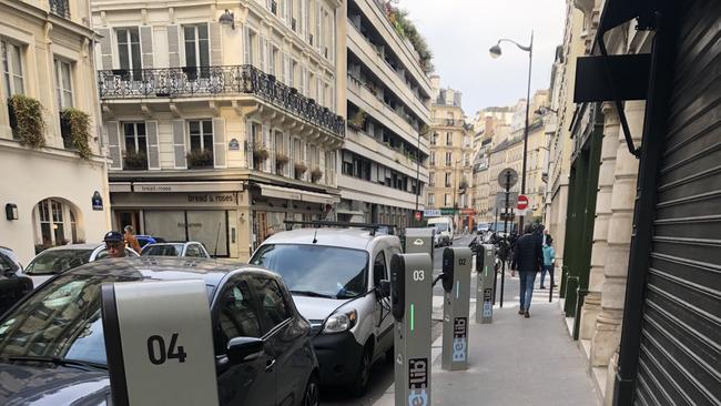 Autolib is an electric car sharing service in Paris.