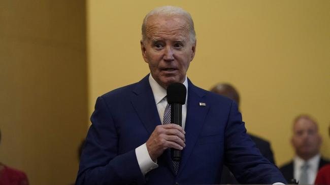 ‘We shall respond,’ Mr Biden said in South Carolina on Sunday. Picture: AFP