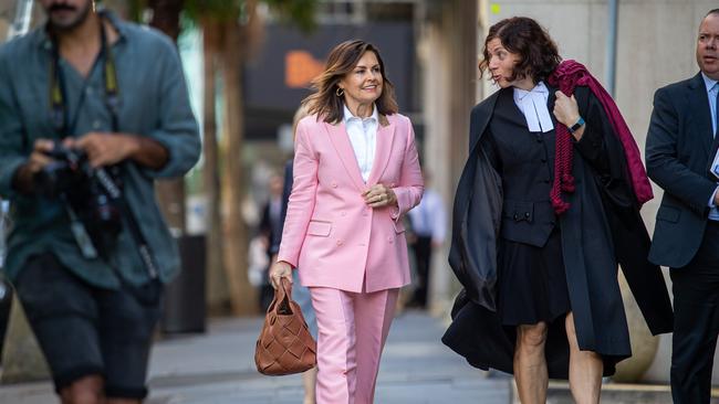 Lisa Wilkinson arrives at the Federal Court in Sydney. Picture: NCA NewsWire / Christian Gilles