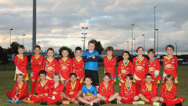 Surf Coast Suns Front Beach under-9 football team. Picture: Alison Wynd