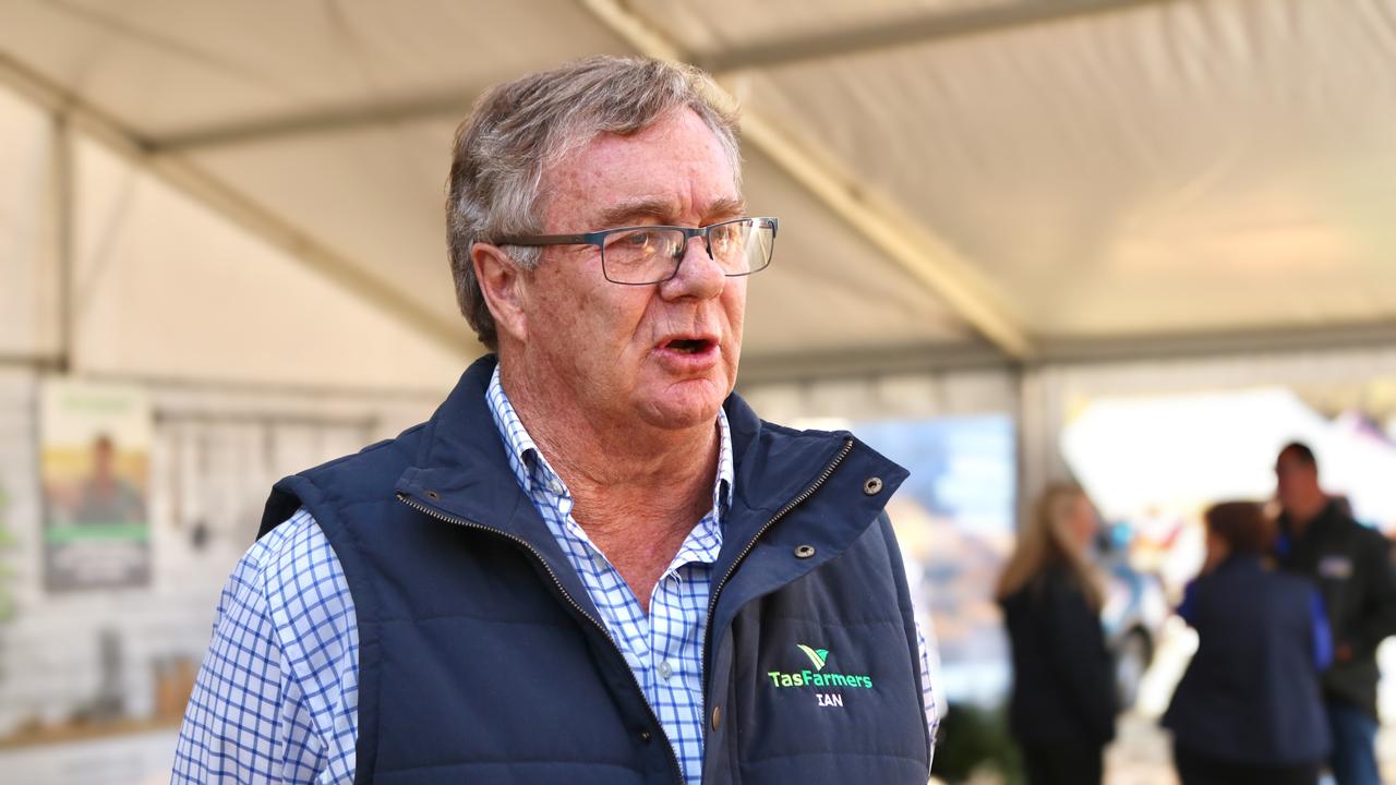 TasFarmers president Ian Sauer at the 2024 Agfest. Picture: Stephanie Dalton