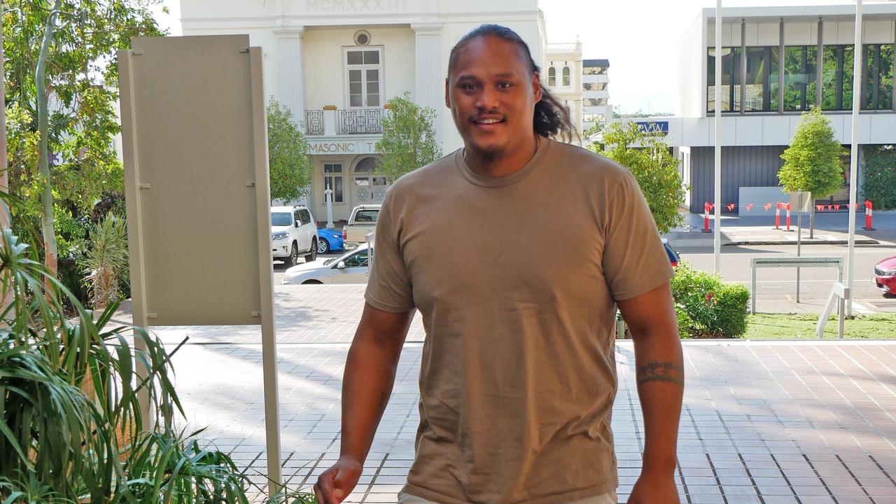 CONTACT TOWNSVILLE BULLETIN BEFORE USE. Cowboys star Luciano Leilua appeared in Townsville Magistrates Court on Wednesday, February 7, 2024. Picture: Blair Jackson