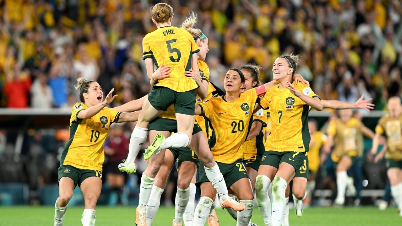 Bronze mural of the Matilda's unveiled at Brisbane’s Suncorp stadium