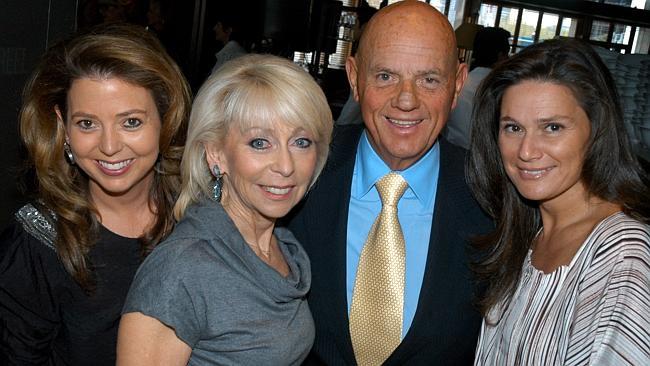 Rose Lew with husband Solomon Lew and daughters Jaki (Jacqueline) and Alla at Rockpool Restaurant at Crown Casino. 