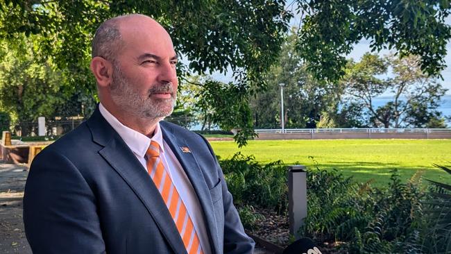 Treasurer Bill Yan speaking about Auditor-General Jaro Dean's latest Report to the Legislative Assembly, November 27, 2024. Picture: Alex Treacy