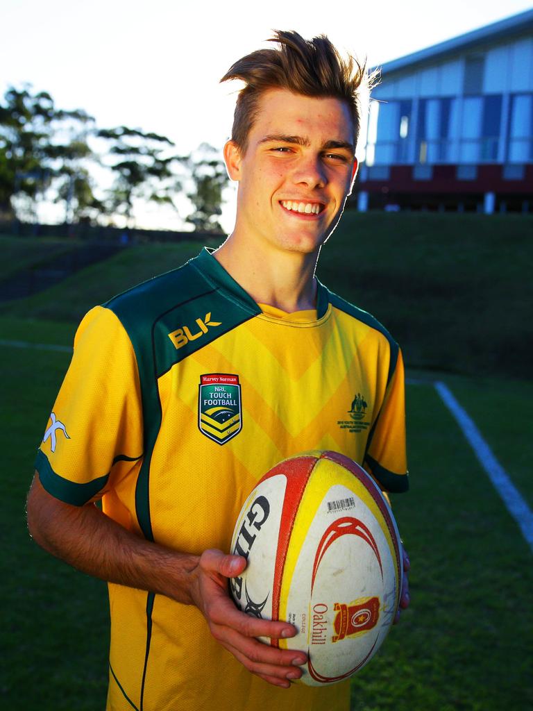 Ryan Papenhuyzen was an Australian rep in touch football and a winner of the Harold Matthews Player of the year for the Tigers while at Oakhill College.