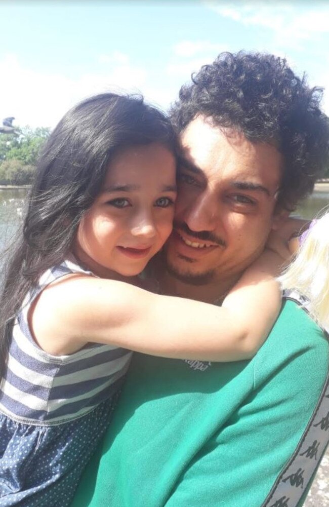 Sam leaves behind his wife and six-year-old daughter (pictured). Picture: Sophia Brunt