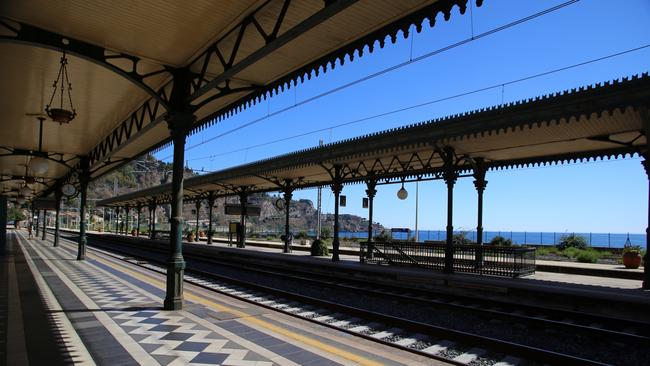 The train station at Taormina on Sicily, Italy. Picture: Getty Images