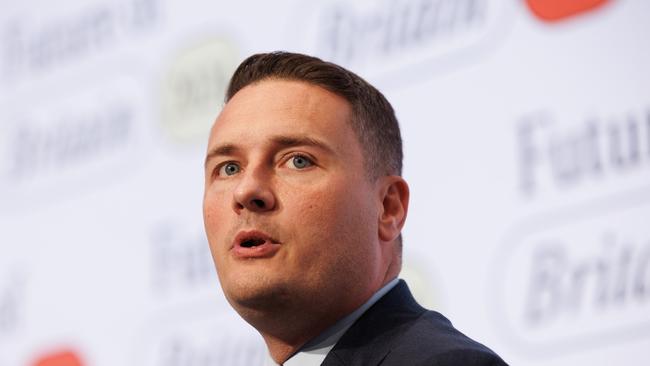 British Health Secretary Wes Streeting speaks in London earlier this month. Picture: Getty Images