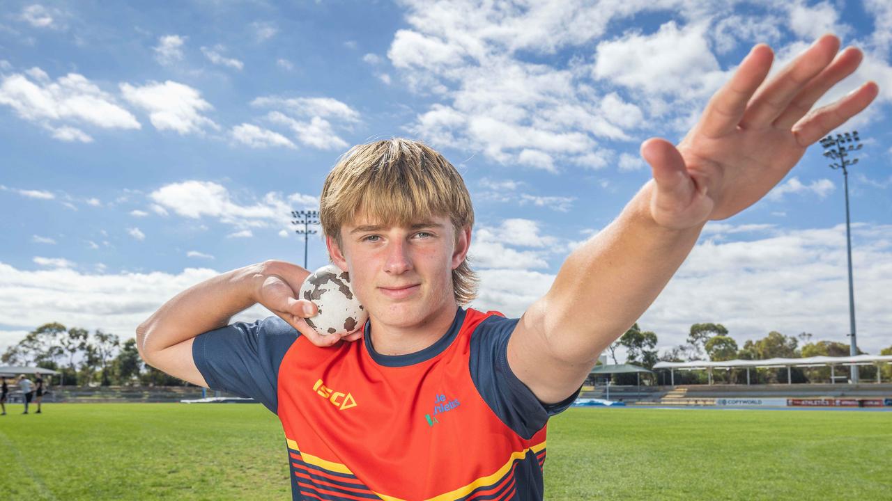 Up and coming young SA athletics star Hamish Gordon. Picture: Ben Clark