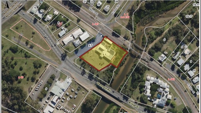 The location of the new Oasis Church in North Rockhampton to replace the building destroyed by an arson attack there in 2023.