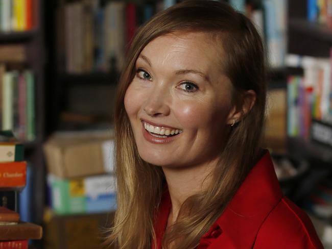 Writer, musician and actor Pip Drysdale at Ampersand Books cafe in Paddington. Why I love my suburb. Picture: John Appleyard