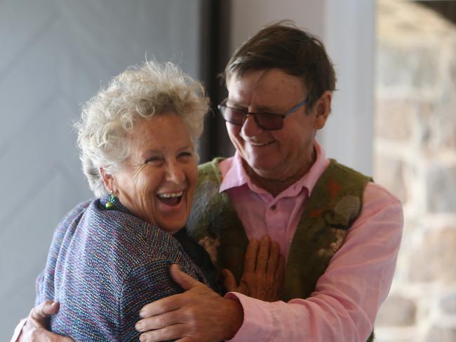 Dedication winner Bloss Hickson with her husband Rodney Perrett. Picture: Yuri Kouzmin