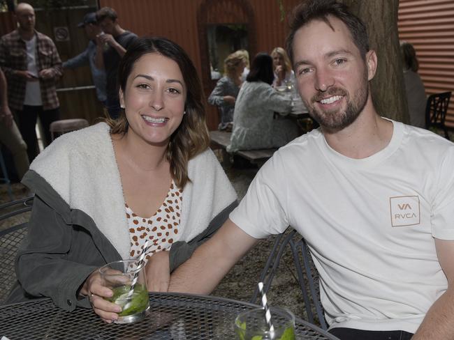 Laura and Liam King. People page - Evan Hocking, Jarryd Goundrey and Alex Keen featured in a comedy event held at Bobby Dre Mexican in Pakington Street on Sunday afternoon. Picture: Alan Barber