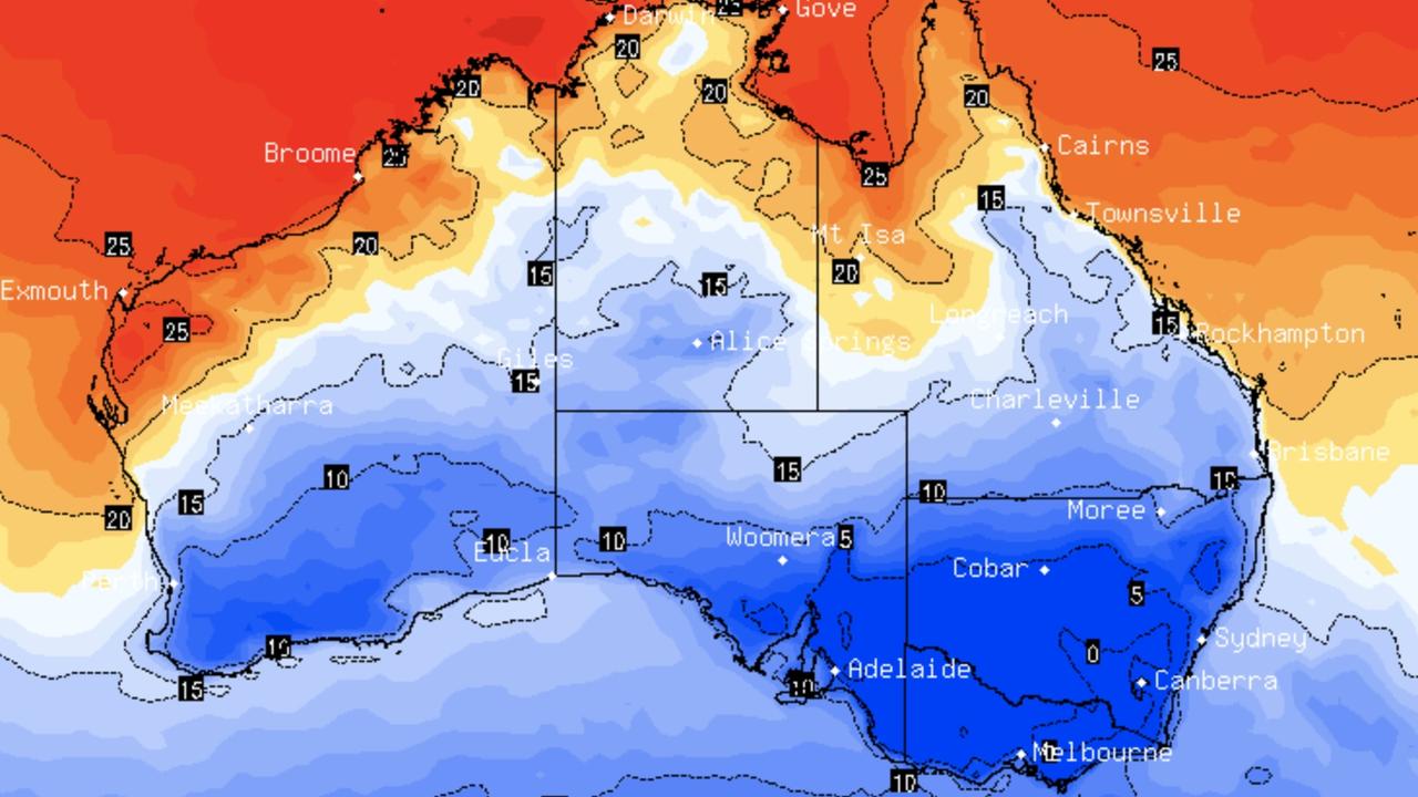 Tasmania and Victoria are set to shiver through Saturday as a front makes its way up southeast Australia. Picture: Supplied