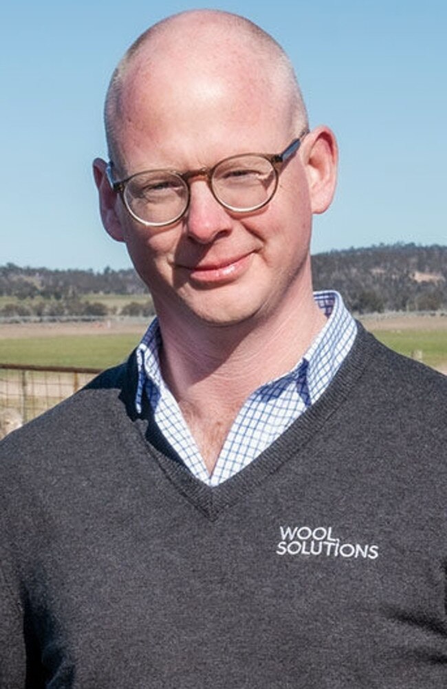 Wool Solutions Tasmania's Rob Calvert, who owns the wool agribusiness with his brother and co-director Alistair. Picture: Wool Solutions