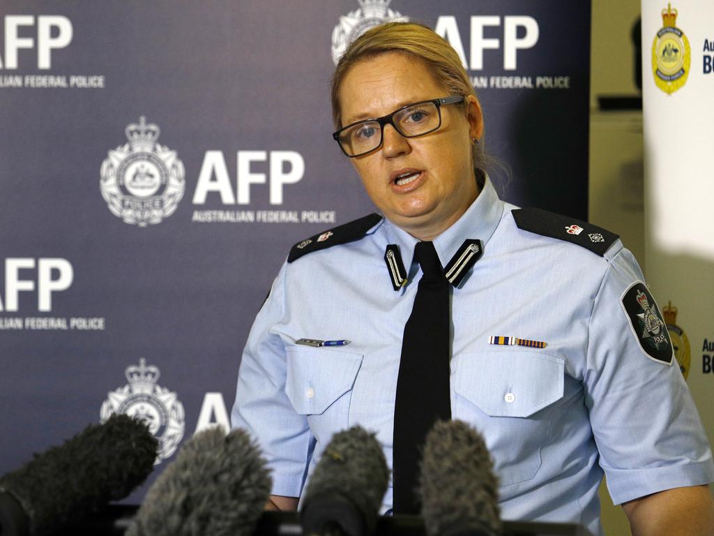 AFP Commander Helen Schneider urged parents to talk openly with their children about the issue. Picture: NewsWire/Tertius Pickard