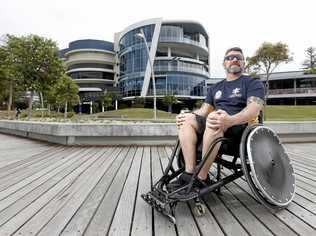 FIGHTING BACK: New Terranora local Peter Rudlan will compete in the wheelchair rugby at the 2018 Invictus Games. Picture: Scott Powick