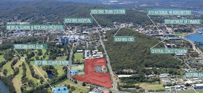 Aerial views showing location of Northside Medical Precinct.