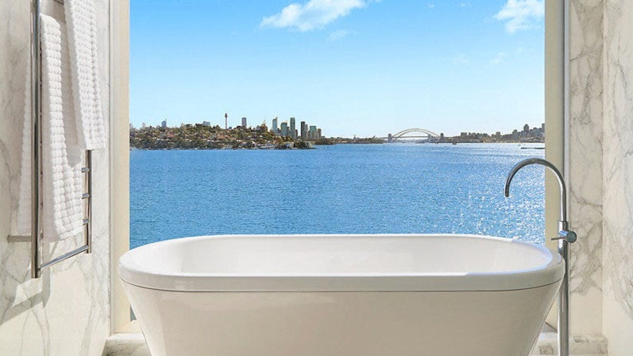 The view from the property’s bathroom. Picture: realestate.com.au