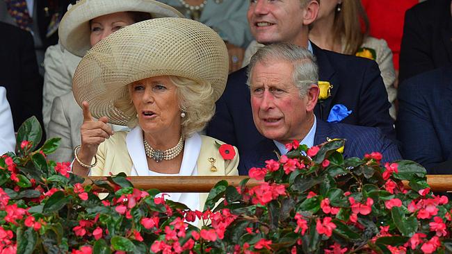 Then Prince Charles and Camilla Parker-Bowles at the 2012 Melbourne Cup. Picture: Alex Coppel