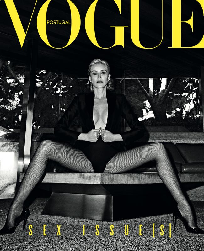 Sharon Stone Topless On Vogue Portugal Cover The Courier Mail