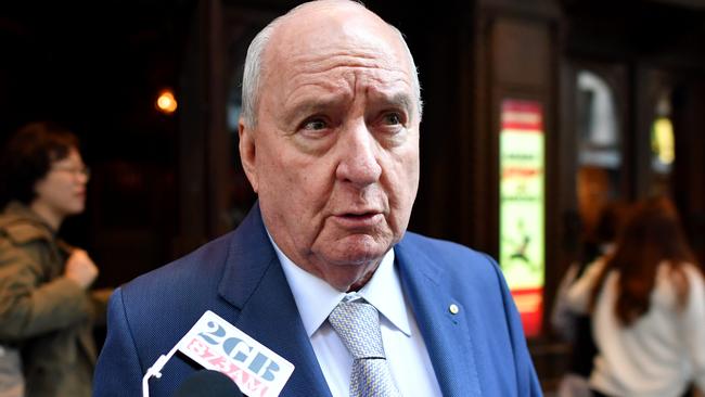 Alan Jones has apologised for publicly berating Opera House CEO Louise Herron. Picture: AAP Image/Joel Carrett