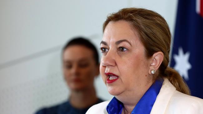 Queensland Premier Annastacia Palaszczuk along with Police Minister Mark Ryan, Youth Justice Minister Leanne Linard and Queensland Police Commissioner Katarina Carroll announce changes to youth justice laws in Queensland. Brisbane Thursday 29th December 2022 Picture David Clark