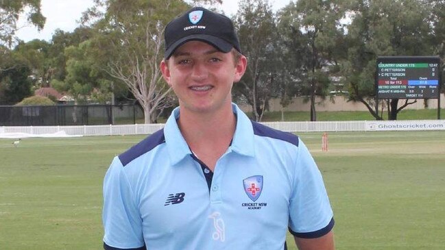 Angus Parsons in Adelaide for U19 NSW Country last season. Picture: NSW Cricket.